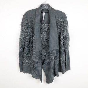 Kensie Chunky Knit‎ Drape Open Front Cardigan M